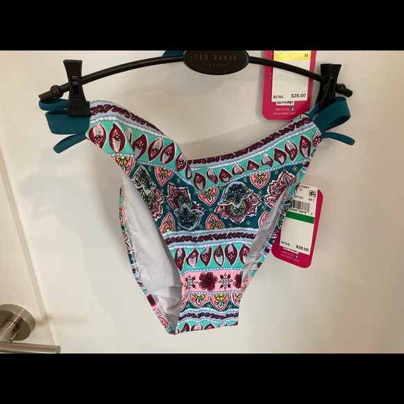 Hula Honey bikini with teal straps, New - Picture 3 of 10